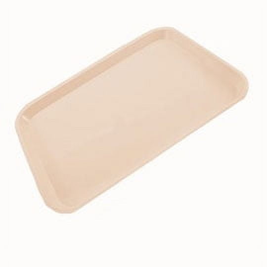 Plasdent 300FMS-7PS Flat Tray Size F Mini Plastic 9-5/8" X 6-5/8" X 7/8" Pastel Sand