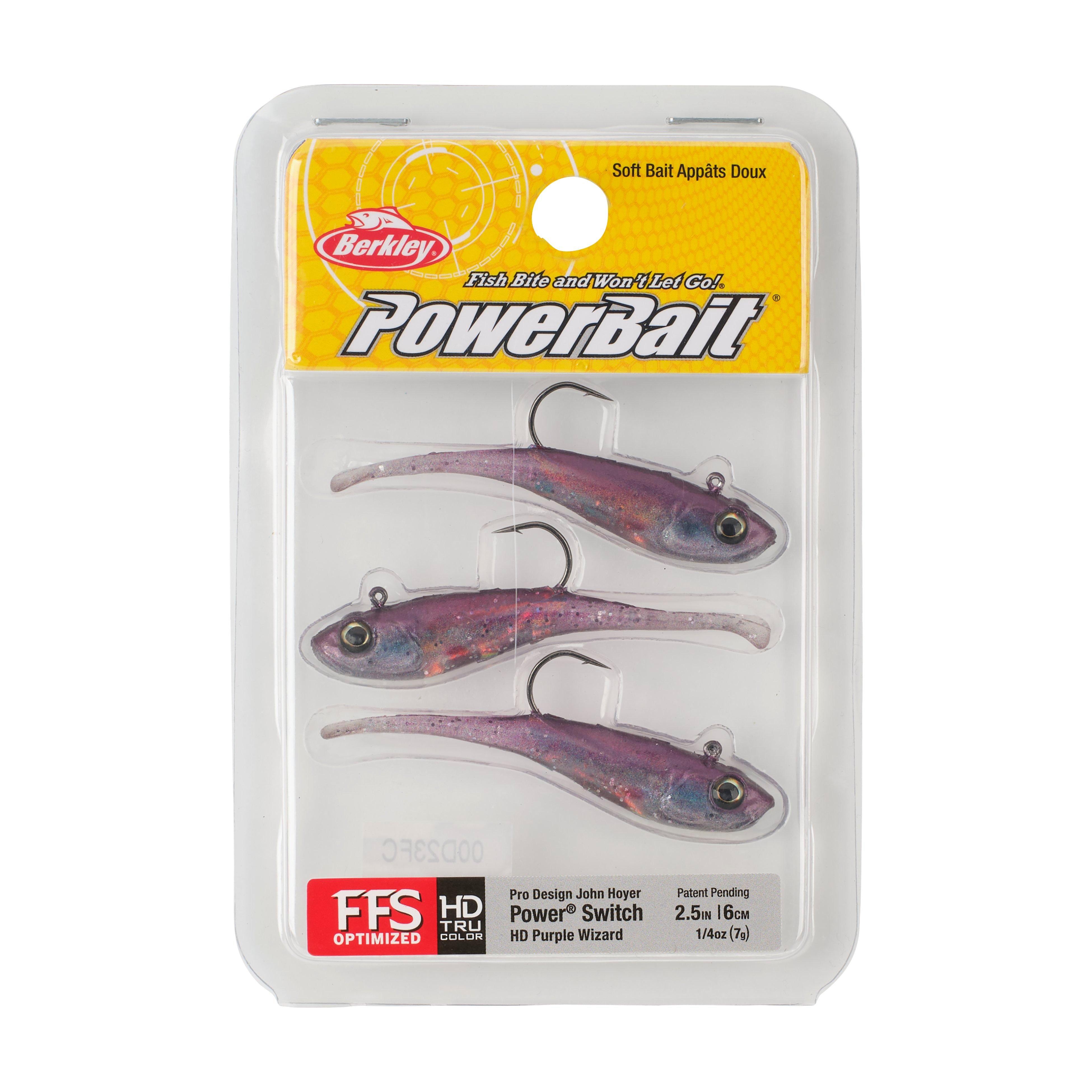 Berkley PowerBait® Power® Switch, 2.5 in, HD Purple Wizard