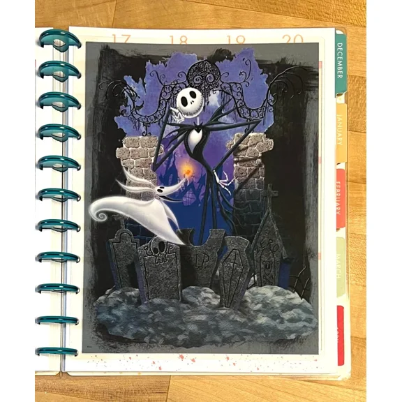 Nightmare Before Christmas Two Sided Dashboard 4 Use W Big Happy Planner-