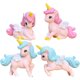 thumbnail image 1 of 4Pcs Unicorn Cartoon Decorative Ornaments Mini Ornaments Landscaping for Decoration, 1 of 4