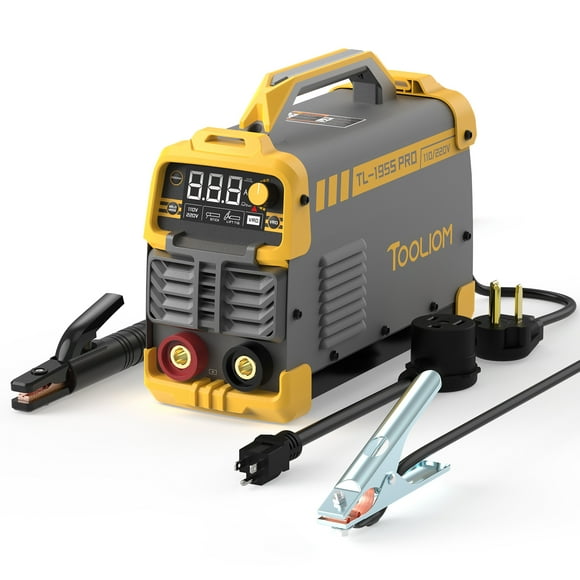 TOOLIOM 195A Stick Welder 110/220V Dual Voltage Lift TIG Welder LCD Display IGBT Inverter with Hot Start/Arc Force Adjustable and VRD Optional Welding Machine, fits 5/32inch Welding Rods
