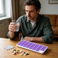 thumbnail image 4 of JZCHUNTOY 31 Grid Portable Pill Organizer, Monthly Marked Transparent Moisture-Proof Pill Box, Independent Sealed Compartment Medicine Storage Case for Home Travel Daily Medication Management, 4 of 7
