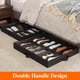 thumbnail image 4 of Organizador Lifewit para guardar zapatos para debajo de la cama, juego de 2 unidades, color negro, 4 of 7