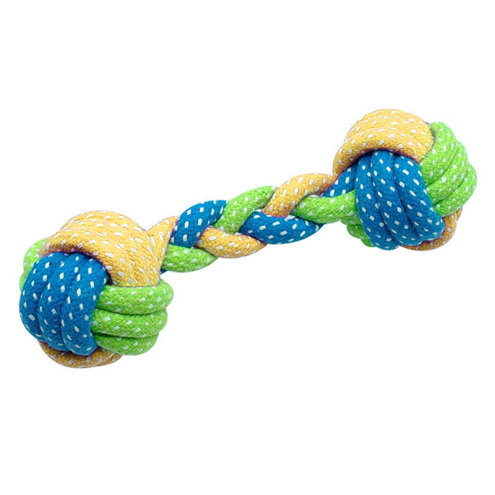 Pet Puppy Dog Teddy Bear Teeth Chew Knot Toys Braided Training Tough Strong Rope 