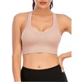 thumbnail image 2 of Full Coverage Padded Strappy Sports Bras for Women Activewear Tops for Yoga Running Fittness Bra Tops, 2 of 7