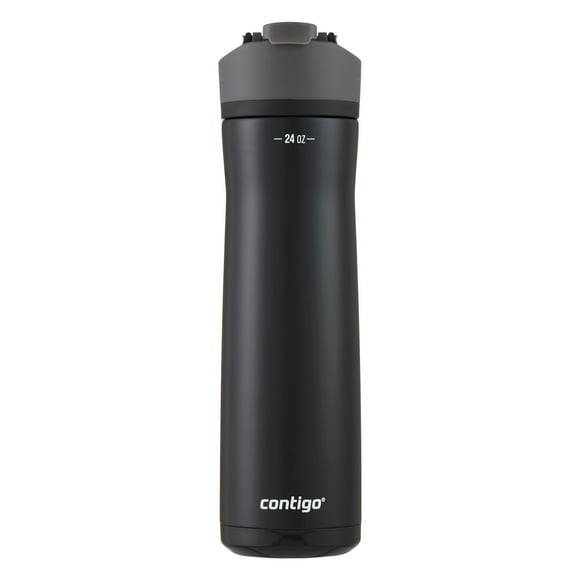 Contigo Cortland Chill 2.0 Stainless Steel Water Bottle with AUTOSEAL Lid, Licorice, 24 oz (709 ml)