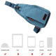 thumbnail image 3 of Mochila bandolera de lona para senderismo, para hombre y mujer, ideal para actividades al aire libre, ciclismo y viajes., 3 of 5