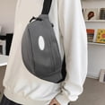 thumbnail image 7 of LEFXSMR Sling Bag for Women & Man, Portable Multi Pocket Storage Bags with Adjustable Strap, Crossbody Bags for Women Men Outdoor Sport, Gray, 7 of 7
