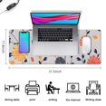 thumbnail image 5 of Long Mouse Pads for Desk,Pioneer Flower Floral Print Pattern Desk Mats on Top Of Desks, Desk Mouse Pad Extra Large with 3mm Non-Slip Base and Stitched Edge for Gaming,Office,Work,Home 31.5"x11.8", 5 of 6