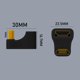 thumbnail image 5 of Adaptador HDMI macho a hembra de 180 grados, compatible con salida HD de 8k a 60 Hz, portátil, sin retrasos, conversor plug and play con luz indicadora., 5 of 7
