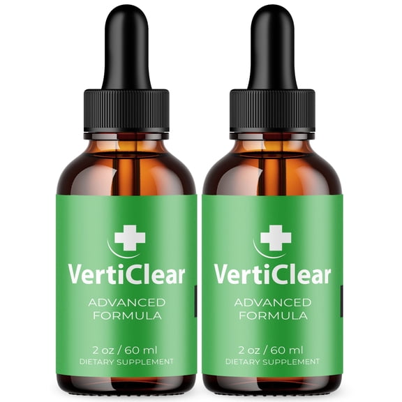 VertiClear Ear Health Support Drops Natural Formula Healthy Hearing Supplement Verti Clear 60 Servings