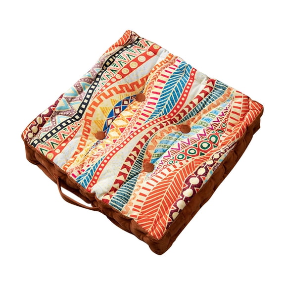 Esquirla Polyester Seat Cushion Comfortable Print Vintage Seat Mat Stool Pad Meditation for Benches Bay Windows Sofa Tatami Yoga - Hills