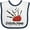 White and Navy, variant on Inktastic Bagpiper Kids Future Piper Boys or Girls Baby Bib