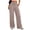 EE58_Brown, variant on Lumtrix Womens Gingham Pants 2026 Cotton Linen Drawstring Wide Leg Lounge Pants Cute Casual Trousers with Pockets Light Blue 2XL