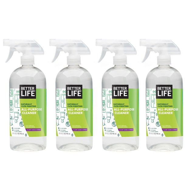 Better Life AllPurpose Cleaners, Citrus Scent, 32 Fluid Ounce, 4 Count
