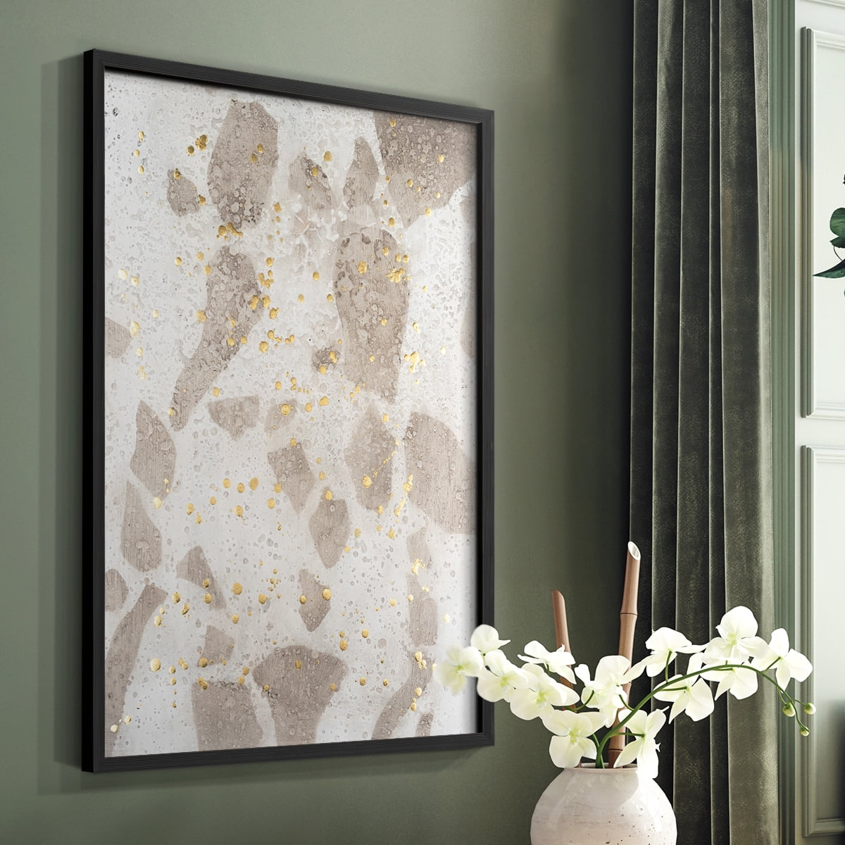 Chordata II Framed Print in Black Solid Wood Framed Print No Nail Hanging