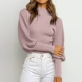 thumbnail image 2 of Vedolay Sweaters Women's Knit Long Sleeve Pullover Crewneck Tunic Fashion Sweaters,B L, 2 of 5