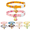 multicolor#004, variant on 2 Pack Soft Polyester Cat Collar, Breakaway Safety Kitten Collar, Patterned Cute Cat Collar with Bell Charm, Multi Color Selection Safe Cat Collar Breakaway for Adult Cats Kittens-E