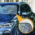 thumbnail image 3 of Qxltty Easter Blue Bunny Car Windshield Sunshades Foldable UV Rays Sun Visor Protector Keep Your Vehicle Cool 57×31.5in, 3 of 8