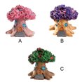 thumbnail image 2 of Flower Pot Treehouse Decor Garden Mini Landscape Micro pot decor landscape decor Ornament Pot Resin Decoration, Pink, 2 of 7