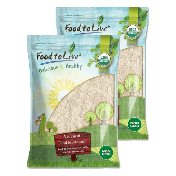 Organic White Quinoa Flour, 16 Pounds — Non-GMO, Kosher, Raw, Vegan — by Food to Live