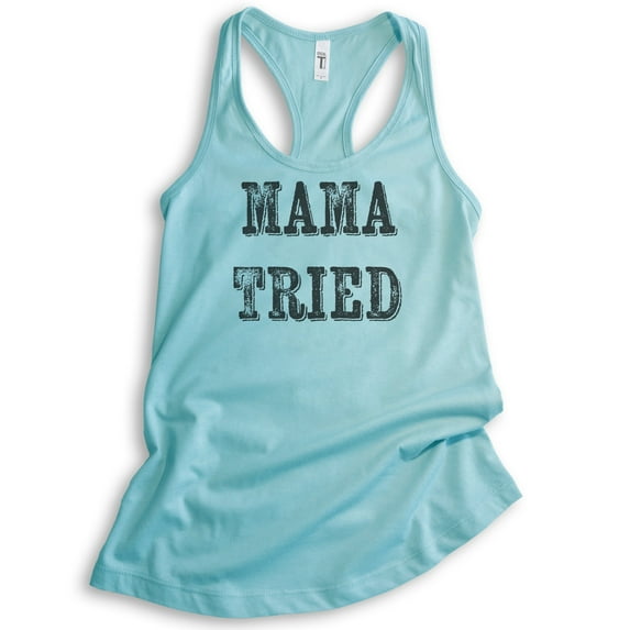 Mama Tried Tank Top, Ladies Racerback Tank Top, Southern Girl Tank, Wild Child Tank, Wild Girl Tank, Cancun, Medium