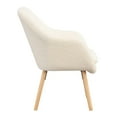 thumbnail image 6 of Convenience Concepts Take a Seat Charlotte Wingback Sherpa Accent Armchair, Sherpa Creme, All Ages, 6 of 11