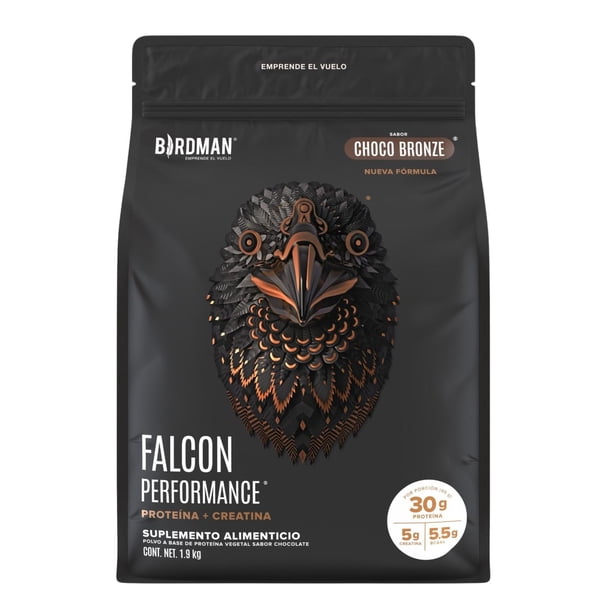 Proteína Vegetal Creatina Birdman Falcon Performance 1.9 Kg Choco Bronze