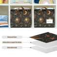 thumbnail image 4 of Yayeee Foldable Storage Basket for Shelves with Handles Waterproof Cloth Bins, Sun Moon and Stars Pattern, 4 of 7