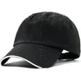 thumbnail image 1 of HNMKIU Chapeau de Visière de Performance Sportive Extérieur Protection Solaire Chapeau de Baseball Ajustable pour Randonnée Cyclisme Course Tennis et Activités Toutes Saisons Design Aquatique 02_noir, Taille Unique, 1 of 2