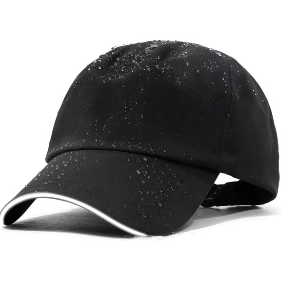 Ticikt Mens Water-Resistant Baseball Cap Womens Rain Hat Foldable Outdoor Running Sun Fishing Hat