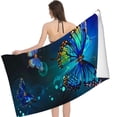 thumbnail image 2 of PHYHOO Morpho Butterfly in The Dark Sand Free Beach Towel Oversized Quick Dry Absorbent for Pool Swimming Bathroom Beach Towel 30x60in, 2 of 8