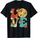 thumbnail image 1 of Playera Hippie Groovy de los 60s y 70s para Fiesta, Símbolo de Paz y Amor, 1 of 5