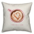 thumbnail image 2 of Creative Products Love You A Latte 18x18 Spun Poly Pillow, 2 of 3