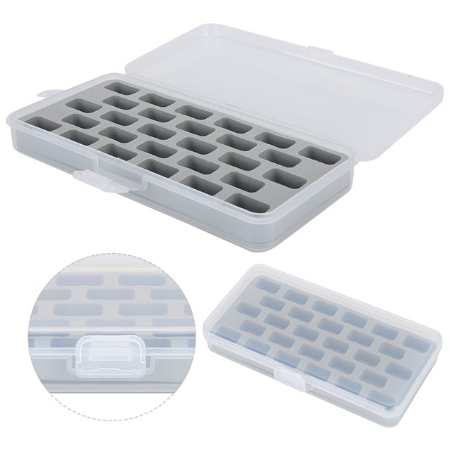 CAJA DE ALMACENAMIENTO DE SUBPROCESOS, CAJA DE CARRETE, 28 CUADRÍCULAS QUE AMABLE Y AMIGABLE CON AGUJA BB-28 ARTES DEL GARAJE