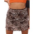 thumbnail image 3 of Mialoley Jupe Courte Ajustée pour Femmes, Robe Taille Haute à Motif Imprimé, 3 of 7