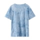 thumbnail image 4 of Blusa de manga corta con cuello redondo y estampado de lazo suelto para mujer Pompotops hfajkhk140888, 4 of 8