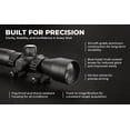 thumbnail image 2 of Trinity 4x32 Rifle Scope with Mount & Rings for Ruger 10/22 | Mil-Dot Optic Picatinny Rail Black, 2 of 11