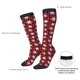 thumbnail image 4 of Balery Snowflake red plaid Calcetines novedosos Calcetines deportivos Calcetines hasta la rodilla Calcetines de algodón Calcetines originales y geniales, 4 of 6