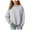 Light Gray, variant on Xyant Sweatshirts for Teen Girls Oversized Casual Long Sleeve Crewneck Pullover Cute Drop Shoulder Shirts Tops (Light Pink,7-8 Years)