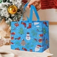 thumbnail image 5 of Lunxisen 10 Pcs Christmas Tote Bags, Xmas Non Woven Gift Reusable Grocery Shopping Bags With Handles for Kids Holiday Gifts Wrapping Supplies(25*32*17cm), 5 of 8