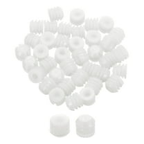 Uxcell 100Pack 0.32"x0.31" Hinge Dowels, Plastic Dowel Insert for Cabinet Door Hinges Furniture Connections, White
