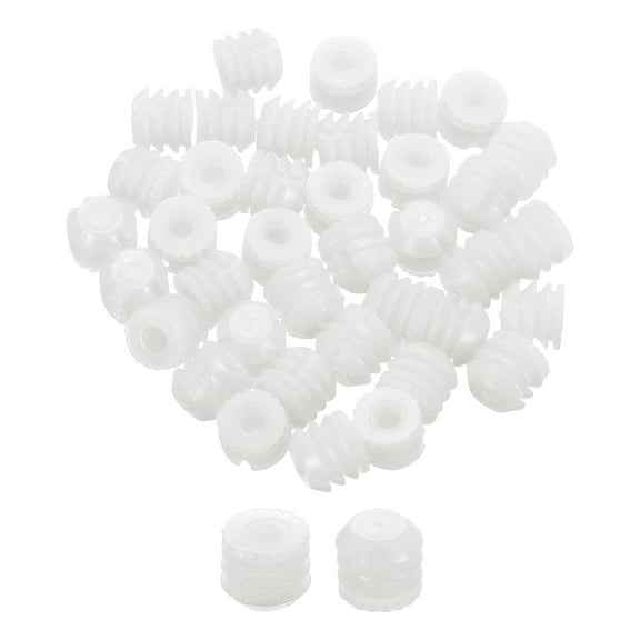 Uxcell 100Pack 0.32"x0.31" Hinge Dowels, Plastic Dowel Insert for Cabinet Door Hinges Furniture Connections, White