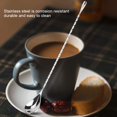 thumbnail image 2 of BORDSTRACT Cocktail Spoon, Stainless Steel Mixing Spoon Spiral Pattern Bar Cocktail Shaker Spoon With Long Handle Beverage Coffee Mixing Stirring Layering Tool, 2 of 8