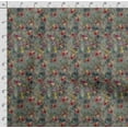 thumbnail image 4 of Soimoi Floral Print, Silk Fabric, Decor Sewing Fabric by The Yard 42 Inch Wide,Decorative Fabric for Shirts Suits Ties, Multicolor, 4 of 5