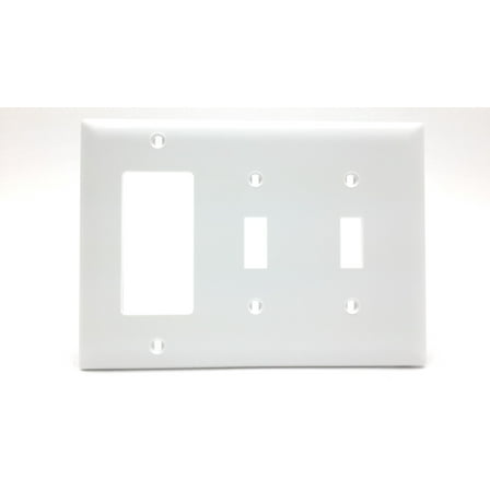 Pass and Seymour TP226-W White 3G SW&GFCI Plate