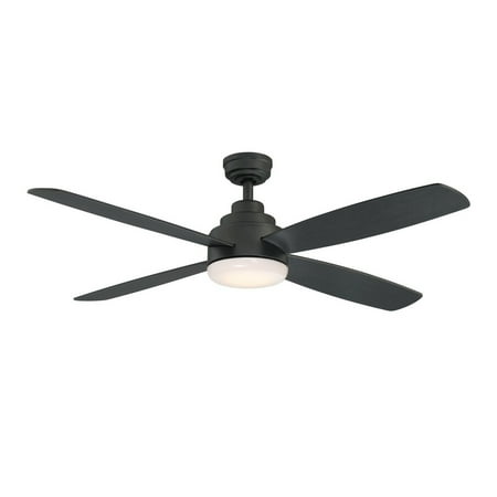 Aeris 52 Ceiling Fan with LED and Remote Control Matte Black N/A Matte