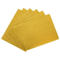 Uxcell Dark Yellow Glitter EVA Foam Sheets 11 x 8 Inch 2mm Thick for Crafts DIY 6 Pack