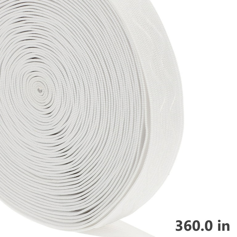 30meters pack silicone gripper elastic 2/5 webbing shoulder strap tape  bras lingerie girdle color white sewing accessories