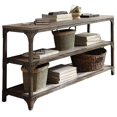 thumbnail image 1 of ACME Gorden Console Table in Weathered Oak and Antique Silver, 1 of 5
